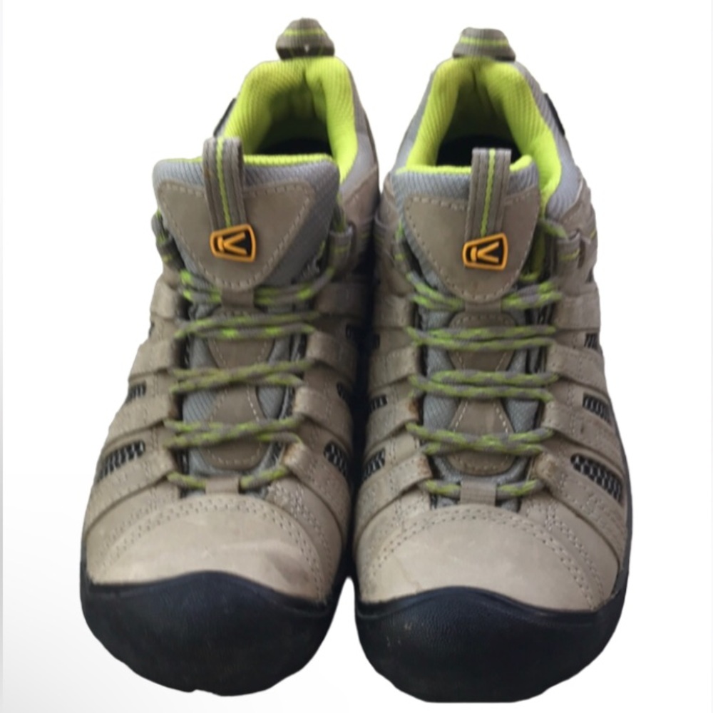 Keen $135 Voyageur Vented Hiking Boots 1010141 Stone Lime Women’s Size 9